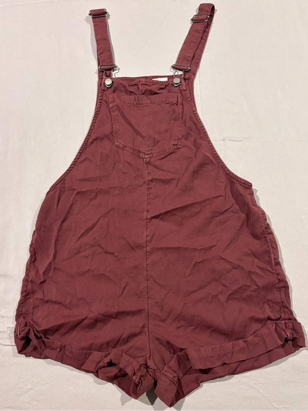 Roxy Maroon Overall Romper